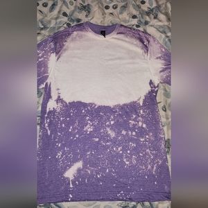 Bleached plain shirt for graphics size M